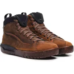 Dainese Metractive D-WP S26 Schuhe, wasserdicht - Braun/Schwarz - 47 EU - Wasserdichter Motorradschuh aus hochwertigem Leder, ideal für jede Wetterlage. Leicht und komfortabel, mit verstärktem Knöchel- und Fersenbereich für zusätzlichen Schutz und Stabilität. Praktischer Reißverschluss für einfaches Anziehen.