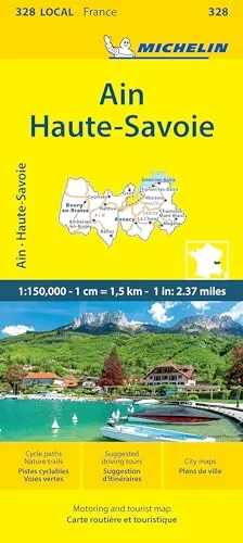 Michelin Hochsavoyen: Straßen- und Tourismuskarte 1:150.000 (MICHELIN Localkarten)