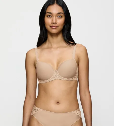 Triumph Damen Amourette WP Bra, Skin, 85G - Funktionsunterwäsche: Leichter Spacer-BH mit Bügel, atmungsaktiv und ideal für den Alltag. Mit Spitzen-Trägern und tiefem Rückenausschnitt für perfekten Komfort und eine schmeichelnde Passform.