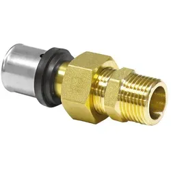 Pressfitting Übergangsverschraubung mit AG (Ausführung: 26 - 1''AG)