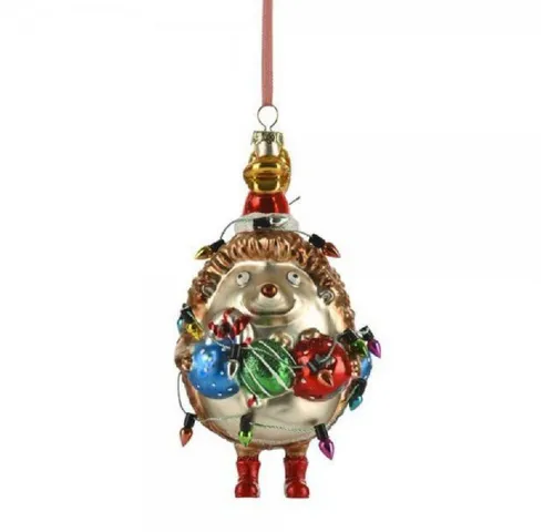 Giftcompany Weihnachtsbaumkugel Christbaumschmuck Igel Mit Lichterkette