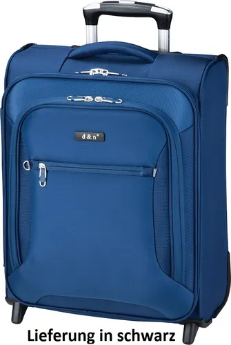 D&N Handgepäck-Trolley Travel Line 6400 - Leicht und Robust - Koffer aus strapazierfähigem Polyester, super leicht und ideal für Reisen ohne viel Gepäck.