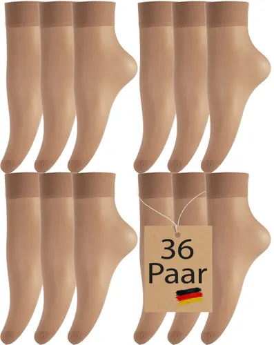 20 Den Feinsocken Nylon Socken – 12, 24 oder 36 Paar - Hochwertige, transparente Feinsocken in Caramel, ideal für jede Jahreszeit. Perfekte Passform und angenehmer Tragekomfort für den Alltag. Wählen Sie zwischen 12, 24 oder 36 Paar!