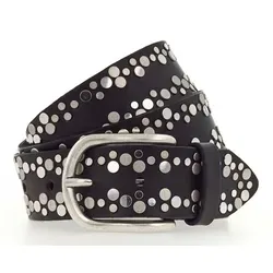 Vanzetti Ledergürtel mit Dornschließe in Schwarz 110 cm von Vanzetti