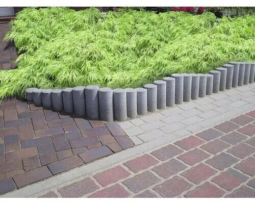 Rundpalisade iMount mit Hohlkehle grau 11 cm x 80 cm von Diephaus