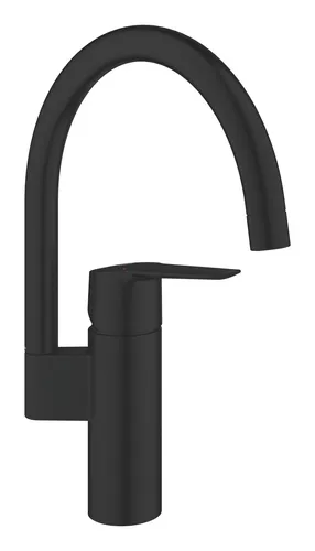 Grohe Start Einhand-Spültischbatterie - Mattschwarz, 304692430 - Moderne Armatur mit C-Auslauf, ideal für stilvolle Küchen und einfache Handhabung.