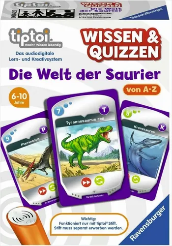 Ravensburger tiptoi Wissen und Quizzen Die Welt der Saurier Spiel