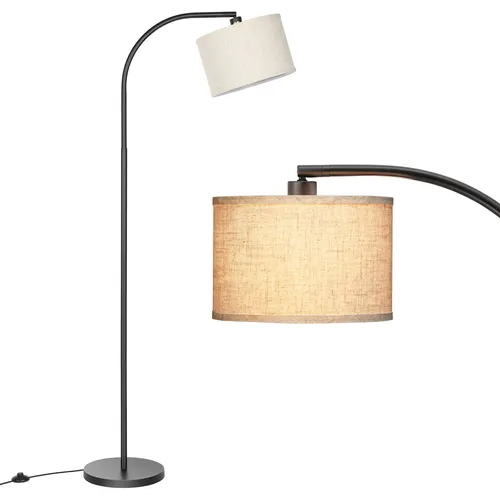 EDISHINE Bogenlampe mit verstellbarem Lampenkopf und LED Glühbirne