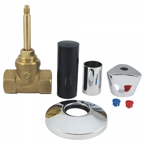 Unterputzventil 1/2 -3/4“ Komplett Set Rohbau Set Fertigmontage Warm- Kaltwasser