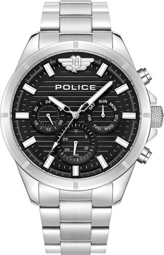 Police Uhr Modell PEWJK2227806 - Armbanduhren mit eleganten Edelstahl-Gehäuse und Wasserdichtigkeit bis 5 bar, ideal für stilbewusste Männer.
