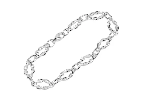 NKlaus Silberarmband 925 Sterling Silber 22cm Designer Kette - Hochwertiges Armband aus 925er Sterlingsilber, 22cm lang und 8,87mm breit. Elegantes Design mit robustem Karabinerverschluss, ideal für stilvolle Akzente. Made in Germany.