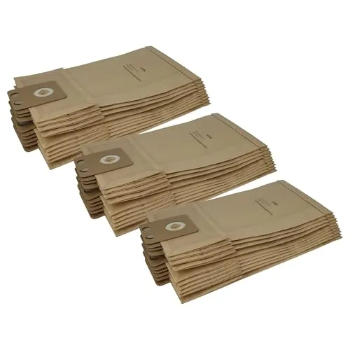 vhbw 30x Staubsaugerbeutel kompatibel mit Nilfisk/Alto CDB 3000 Business, 3020 Business, 3050 Business Staubsauger - Papier, braun