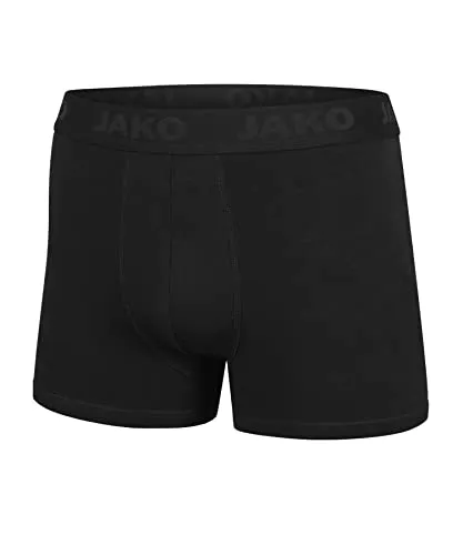 JAKO Herren Boxershorts Premium 2er-Pack, Schwarz, L