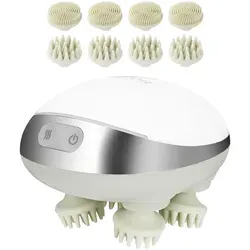 VEVOR Elektrisches Kopfmassagegerät mit 8 Massageköpfen - Massagegeräte: Genießen Sie entspannende Kopfhautmassagen mit 4 Modi und 8 Massageköpfen. Leicht, tragbar und IPX7 wasserdicht - ideal für zu Hause oder unterwegs!