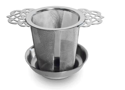 WestCraft Teesieb Royales Teesieb, Teeinfusor, Gewürzsieb, Rostfreier Edelstahl, rostfreier Edelstahl, (1-St), Tee Sieb für Tasse & losen Tea Ø 6,5 cm, H7 cm