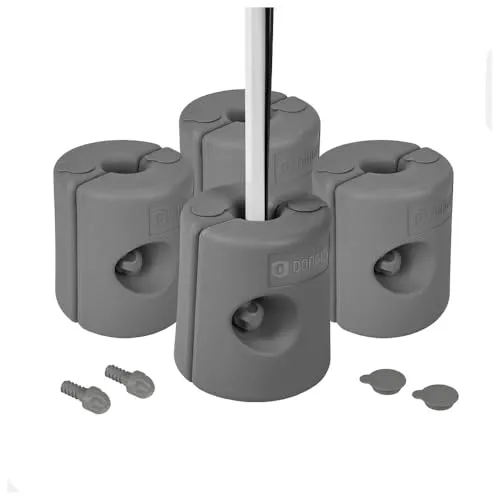 Dönges Pavillon Standfüße 4er-Set Anthrazit - Schirmständer, wetterfest und befüllbar für sicheren Halt bei Pavillons und Zelten - ideal für Outdoor-Events.