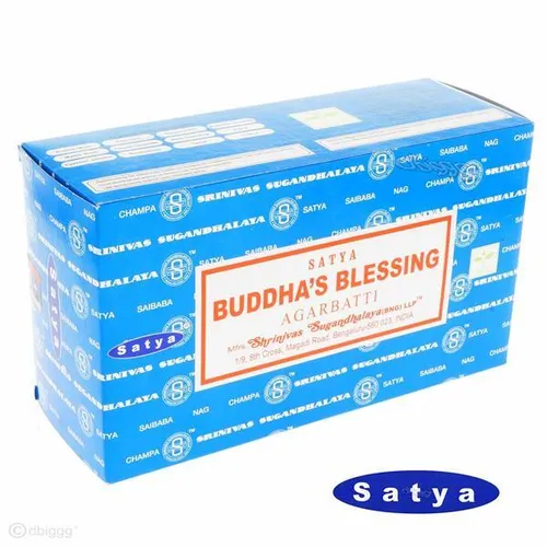 BUDDHA'S BLESSING von Satya BNG 1 BIG PACK 12x 15g RäucherSTÄBCHEN Agarbatti
