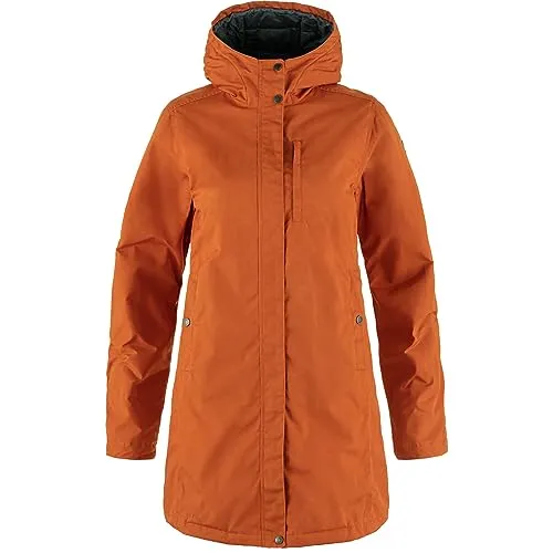 Fjällräven Kiruna Padded Parka Women Terracotta Brown (S) - Funktionsjacke aus wetterbeständigem G-1000, ideal für kalte Monate. Mit verstellbarer Kapuze und G-Loft Supreme Füllung für optimale Wärme und Komfort.