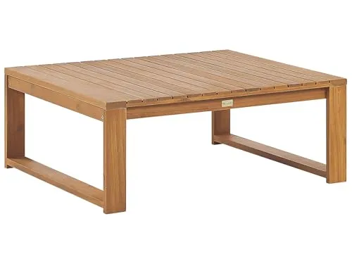BELIANI Loungetisch aus Akazienholz 90 x 75 cm von Beliani
