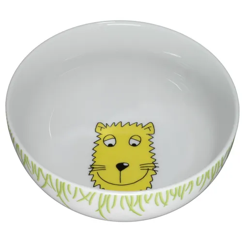 Safari Kindergeschirr Kinder-Müslischale 13,8 cm, Porzellan, spülmaschinengee...