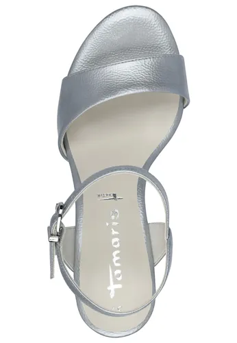 Tamaris Sandalette Damen Vegan Elegant blau, EU 37 von Tamaris