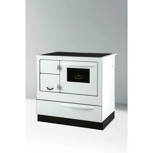 Thorma Dauerbrandherd Ökonom 85 De Luxe – weiß, Anschluss rechtsseitig