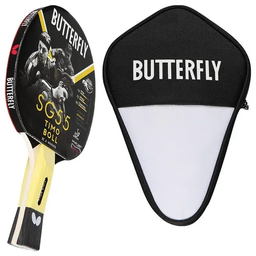 Butterfly Timo Boll SG55 Tischtennisschläger mit Hülle von Butterfly