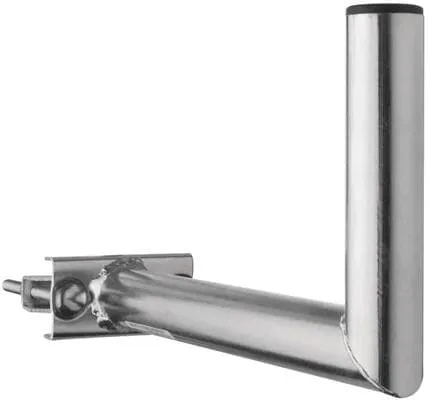EMOS J60170 Mast-Antennenhalterung, Rohrdurchmesser 40mm, Höhe 150mm, galvanisch verzinkt (2521000170 )