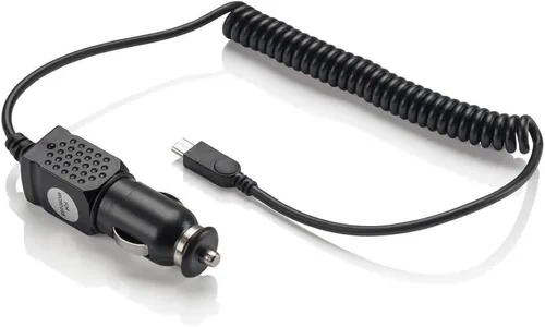 KFZ Ladegerät Micro USB 12V LKW 24V Spiralkabel Kabel Auto Ladegerät Ladekabel