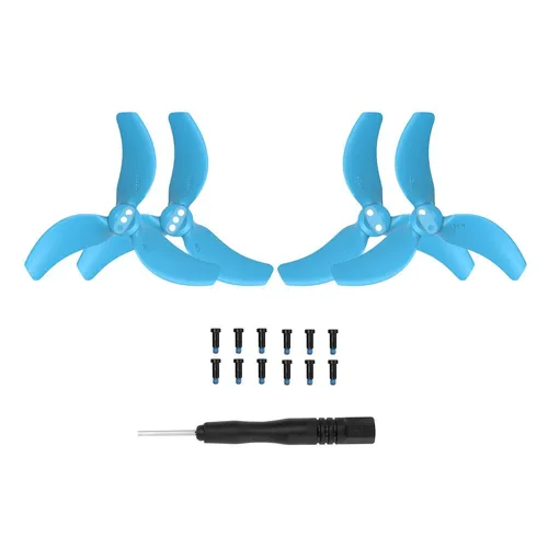 Für DJI Avata 2 Drohne 2x Sunnylife Farbenfrohe 3-Blatt Ersatz Propeller Blau