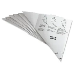 Kaiser Patisserie Einweg-Spritzbeutel 23.0076.9226 - 6 Stück - Spritzbeutel aus kunststoffbeschichtetem Spezialpapier, ideal für präzises Dekorieren von Torten und Gebäck.