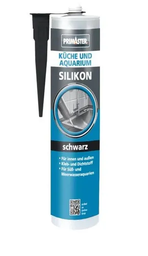 Primaster Silikon Küche & Aquarium Schwarz 300ml Kleb- und Dichtstoff