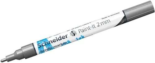 SCHNEIDER Permanentmarker Acrylmarker Paint-It 310 2mm silber (5 Stück)