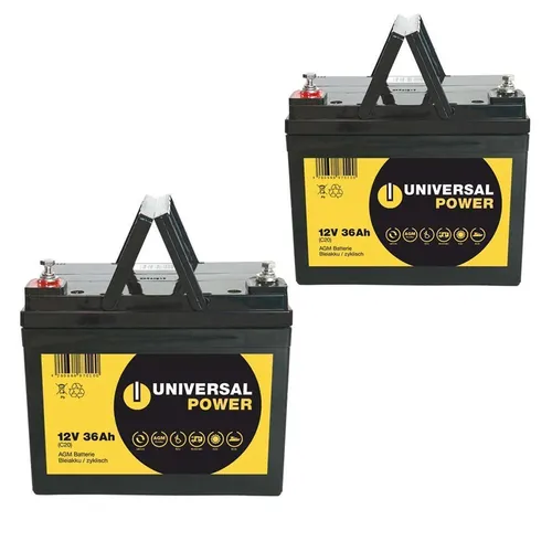 Ersatzakku für Vermeiren Ceres 4 Scooter 24V 2 x 12V 36Ah - Behinderten-Bedarf, leistungsstarker 36Ah Akku für längere Fahrten und mehr Unabhängigkeit mit dem Vermeiren Ceres 4 Scooter.