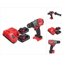 Milwaukee M18 FPD3-302 Akku Schlagbohrschrauber 18 V - Leistungsstarker Akku-Schlagbohrschrauber mit 158 Nm Drehmoment, ideal für anspruchsvolle Arbeiten. Kompakt und robust für den täglichen Einsatz.
