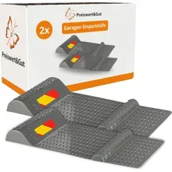 2x Garagen Einparkhilfe – Radstopper Garage mit Klebestreifen oder Bohren