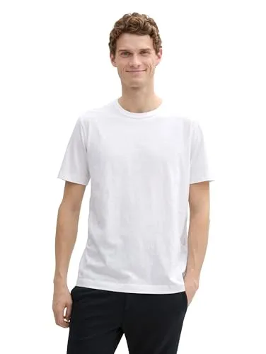 Tom Tailor Herren 1045627 T-Shirt, 20000 - White, XL EU