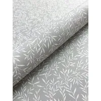 Newroom Vliestapete Floral Zweige - Vintage Blumentapete in Grau - Romantische 3D Optik für Schlafzimmer, Wohnzimmer und Küche. Bringen Sie mit dieser Vintage-Tapete Blumenmuster in Ihr Zuhause und schaffen Sie eine freundliche Atmosphäre.