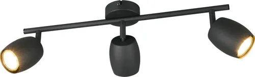 Wandspot NANCY 3-flammig - stilvolle Beleuchtung in Schwarz - Lampen, 3-flammiger Wandspot aus mattem Metall in elegantem Schwarz, ideal für stimmungsvolle Akzentbeleuchtung und CE-geprüft.
