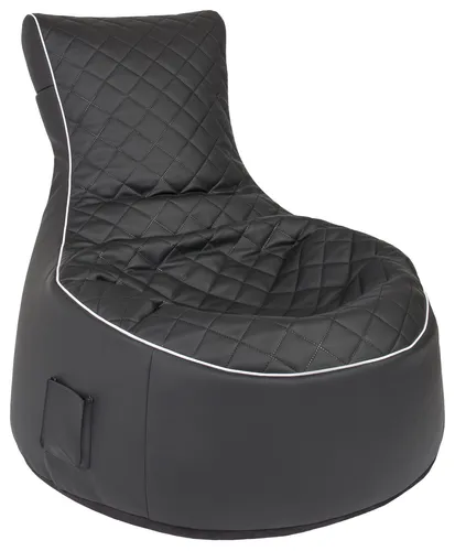 Sitzsack 65x90x95cm Schwarz - Bequemer Relaxsitz - Sitzsäcke & aufblasbare Sessel, ideal für gemütliches Entspannen mit hochwertiger Polyester-Füllung und modernem Design in Schwarz.