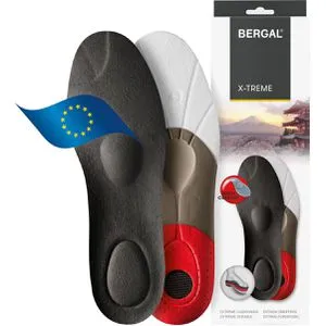 Bergal Einlegesohlen X-Treme, 1 Paar, stoßdämpfend und formstabil, Gr. 43