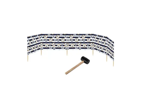 Garronda Windschutz Strand Sichtschutz 6m mit Gummihammer