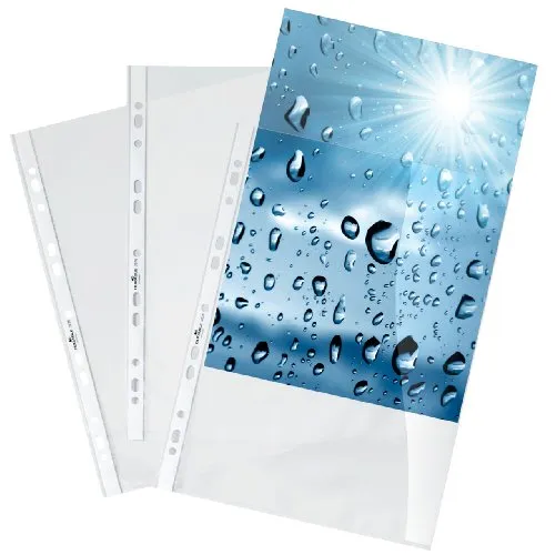 Durable 10 PP A4 Klarsichtfolien (klar, gelocht), 10 Stück