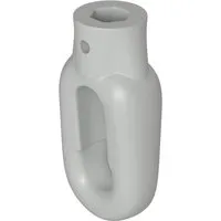 Bauheld Markisenöse Oval 10 mm Ral 7035 für Fleischerhaken