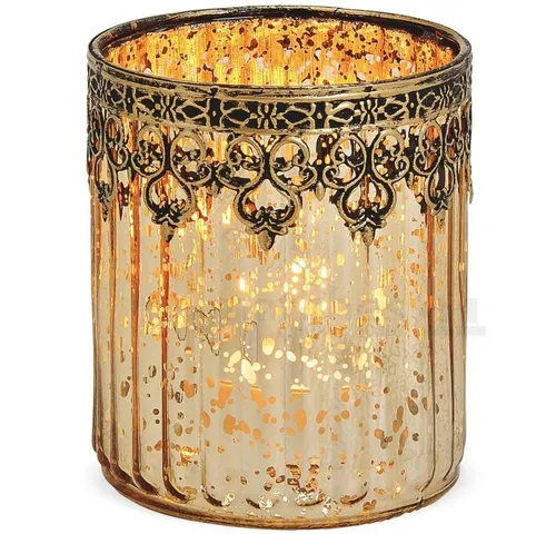 matches21 HOME & HOBBY Kerzenhalter Windlicht Orientalisch Metalldeko 12 cm