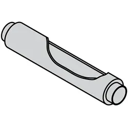 Viessmann Schalldämpfer DN160 aus Flexrohr, Länge 1 m, Packungsdicke 50 mm - ZK03036