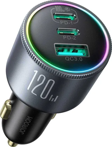 Joyroom Autoladegerät KFZ-Ladegerät 120W mit 2xUSB-C