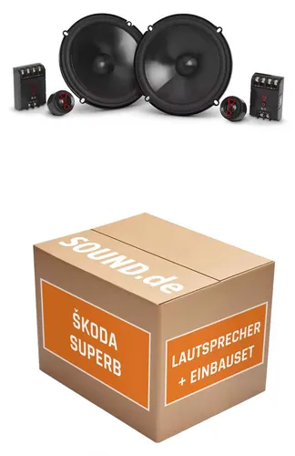 JUST SOUND Einbauset JBL Stage3 607CF für Skoda Superb III Typ 3V - Komplettset für den einfachen Austausch der Lautsprecher in Ihrem Skoda Superb III (2015-2023). Enthält JBL Lautsprecher, Adapterringe und alles nötige Zubehör für eine problemlose Installation.