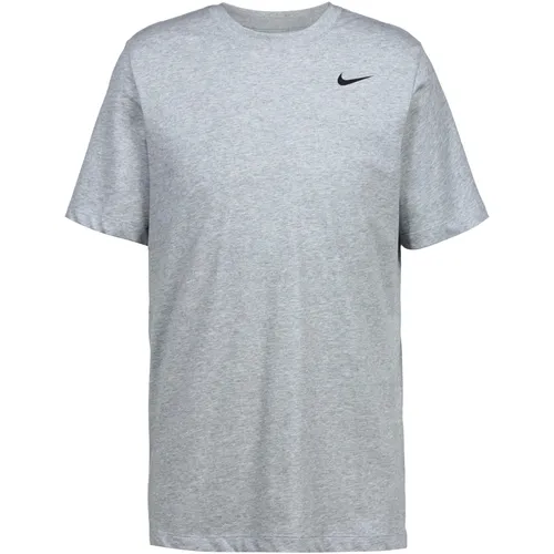 Nike DRI-FIT Fitness T-Shirt für Herren XXL - Sportliches Trainingsshirt in DK GREY HEATHER/BLACK, aus atmungsaktivem Material für optimalen Komfort beim Sport. Ideal für Fitness, Fußball, Laufen und Yoga.