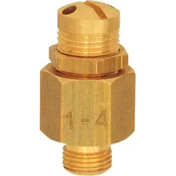 Riegler Mini-Abblasventil, Messing, G 1/4, Ansprechdruck 0,5 - 1,0 bar
